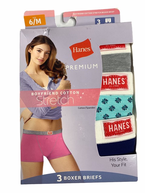 hanes premium boxer briefs women's