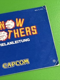 NINTENDO NES SNOW BROTHERS HANDBUCH - PAL B / FRG VERSION