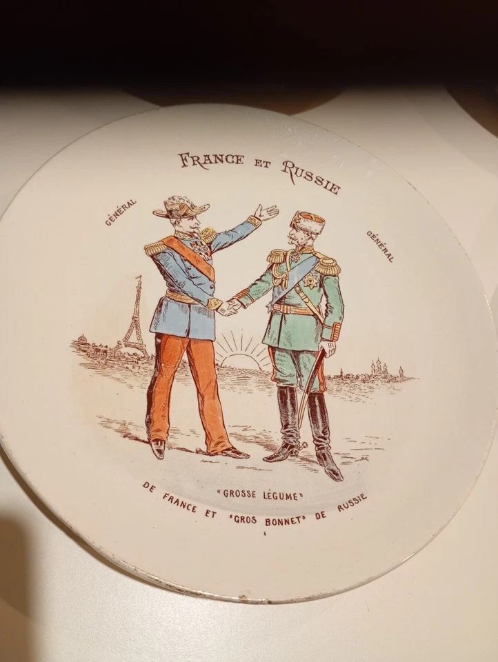 12 Assiettes Serie Complète ,France et Russie Ket G Lunéville 19 ° Siècle TBE - Photo 4/4