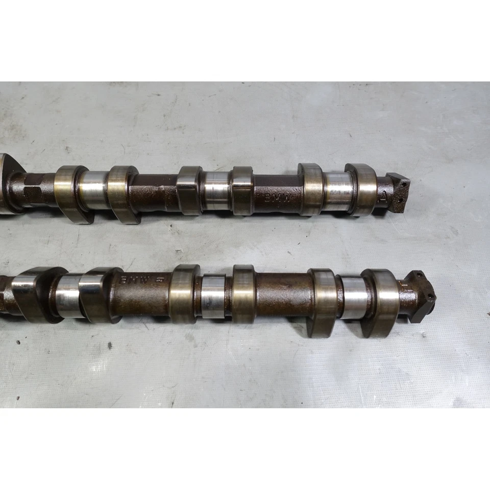 Par de árbol de levas dañado 96-00 BMW S52B32 3,2 L 6 cilindros admisión escape M3 Z3M 143 k OEM Foto 4 de 4
