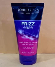 John Frieda Frizz Ease Straight Fixation Styling Creme Hair Product for Smooth