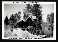 Found SNAPSHOT * 1940 BIG BEAR CA. Cedar Lake MILL from "TRAIL of LONSOME PINE"
