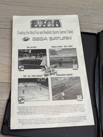 Daytona USA Not For Resale (Sega Saturn 1995 Sega Sport) Manual & Disk