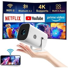 Built-in APPS  Electric Focusing  210  Rotation  Mini Projector With Wifi An...