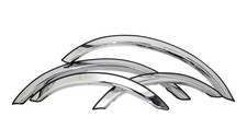 Stainless Steel Fender Trim Fit Lincoln Town Car 2003-2010 Stainless Steel Fender Trim Fit Lincoln Town Car 2003-2010