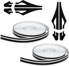 2 Rolls 32Ft Car Vinyl Pinstriping Tape Stripe Decal DIY Car Body Side Stripes