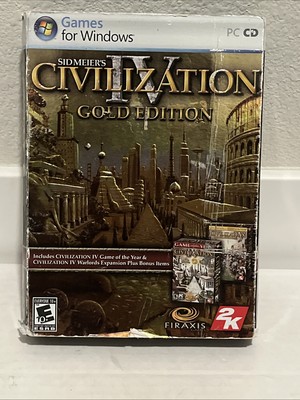 Civilization IV Gold Edition For PC Complete! +Expansion +Maps