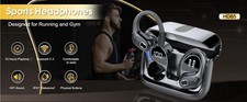 TWS Bluetooth 5.4 Sports Earbuds HiFi Bass Waterproof Noise Cancelling