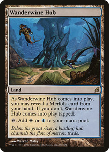 Wanderwine Hub Lorwyn Rare Land