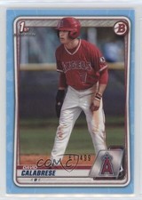 2020 Bowman Draft Sky Blue Border 61/499 David Calabrese #BD-103 0a98
