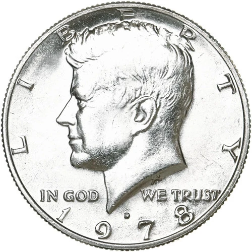 1978 D Kennedy Half Dollar Uncirculated from Mint Set