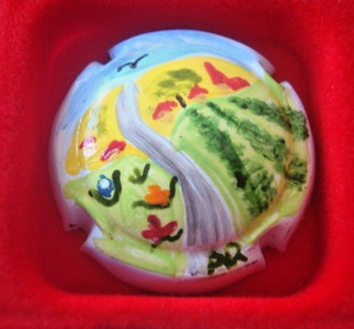 Capsules de champagne ARLETTE (Fée d') N° 46 peinte par AR