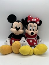 Disney Parks Authentic Original Mickey And Minnie Mouse 12 Inch Plush Clean Red