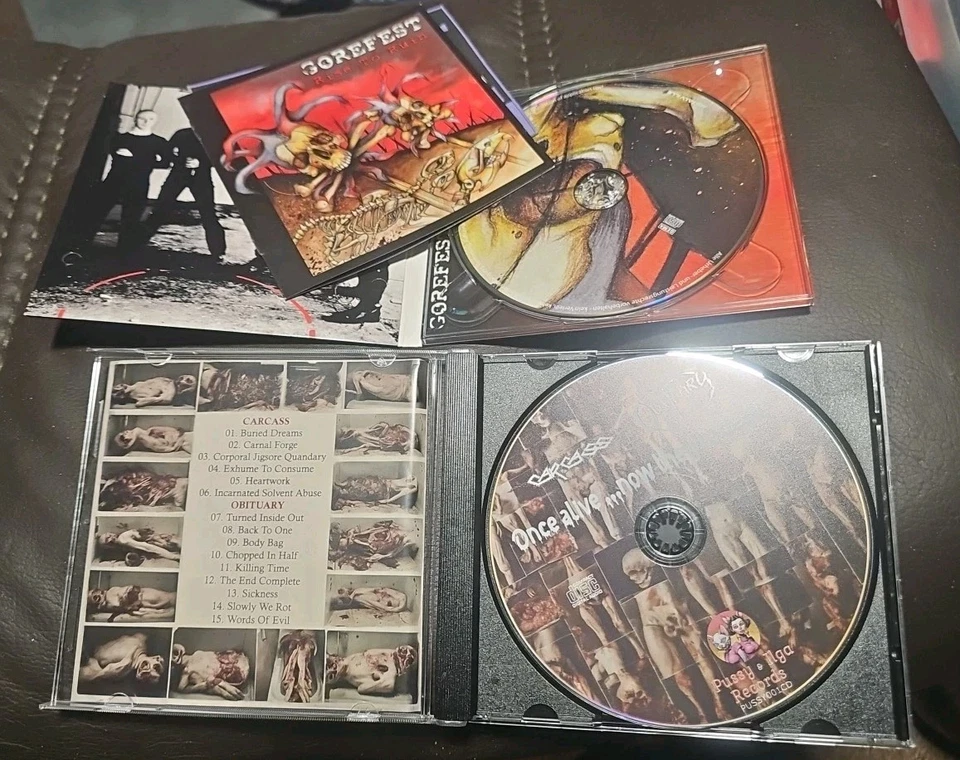CARCASS/OBITUARY- ONCE ALIVE,NOW THEY'RE DEAD CD ,GOREFEST RISE TO RUIN CD - Bild 4 von 4