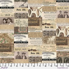 Tim Holtz Palette  Palette Neutral  Neutral Collage  Sold by The 1/2 Yard