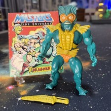 MER-MAN 100% Complete Vintage MOTU Masters Of The Universe He-Man Figure Comic