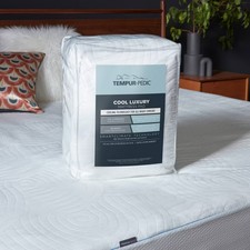 Tempur-Pedic Mattress Pad Ribbed Waterproof Hypoallergenic, California King