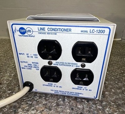 Tripp Lite LC-1200 Voltage Regulator W/ Isobar Spike/Noise Suppression 87-140V
