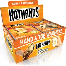 Hand & Toe Warmers - Long Lasting Natural Odorless Air Activated Warmers - 24 Pa