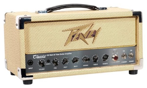 Peavey Classic® 20 MH Mini Guitar Amp Head – All-Tube Portable Amplifier Head