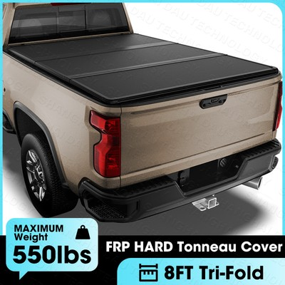 #ad #ad 8FT Hard Fold Truck Bed Tonneau Cover For 2010 2025 Chevy Silverado amp; GMC Sierra $474.99