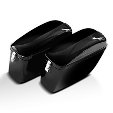 Seitenkoffer für Chopper, Cruiser und Custombikes Dallas je 20 Liter schwarz geb