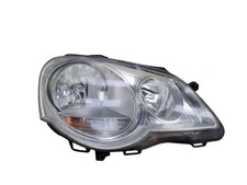 VOLKSWAGEN POLO Headlight Lamp Off Side Right Halogen Chrome 2009 Mk4 RHD 