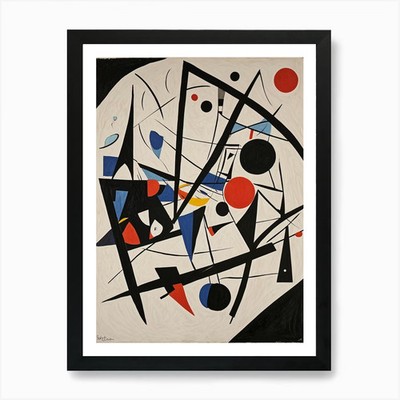 Abstrakter Nr1 Kunstdruck gerahmt Wandbild Poster Leinwanddruck Bild