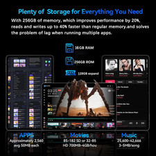 2026 10" Android 15 Tablet 16GB RAM 256GB ROM Octa-Core 8000mAh 5MP+8MP Google 4