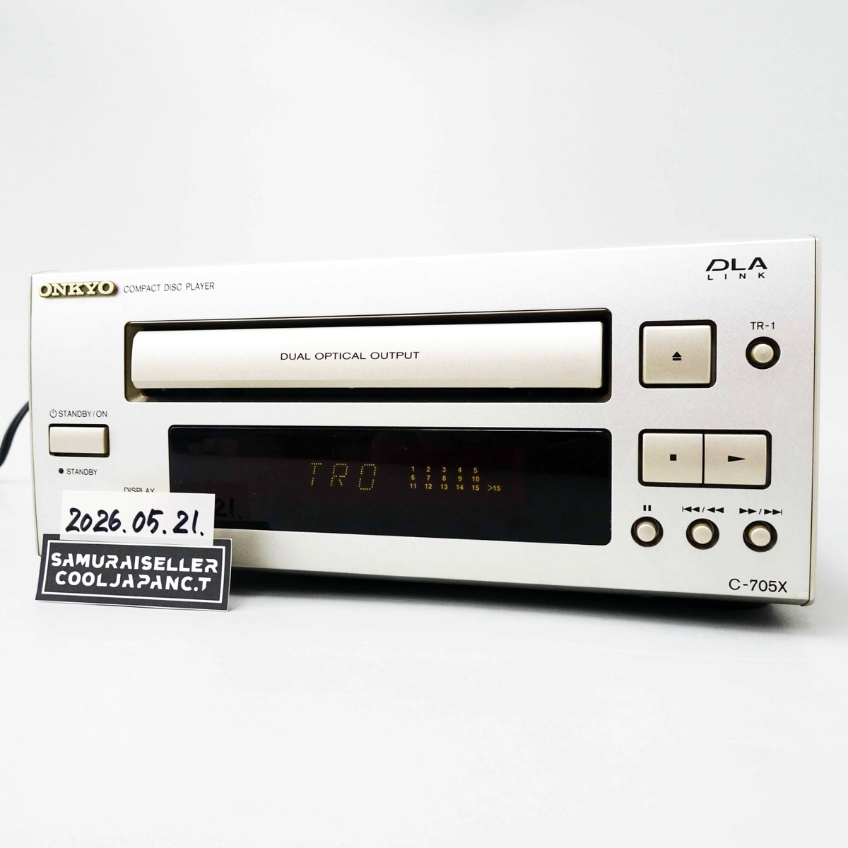 ONKYO C-705X CD Player Audio Stereo Silver DLA Link Compatible