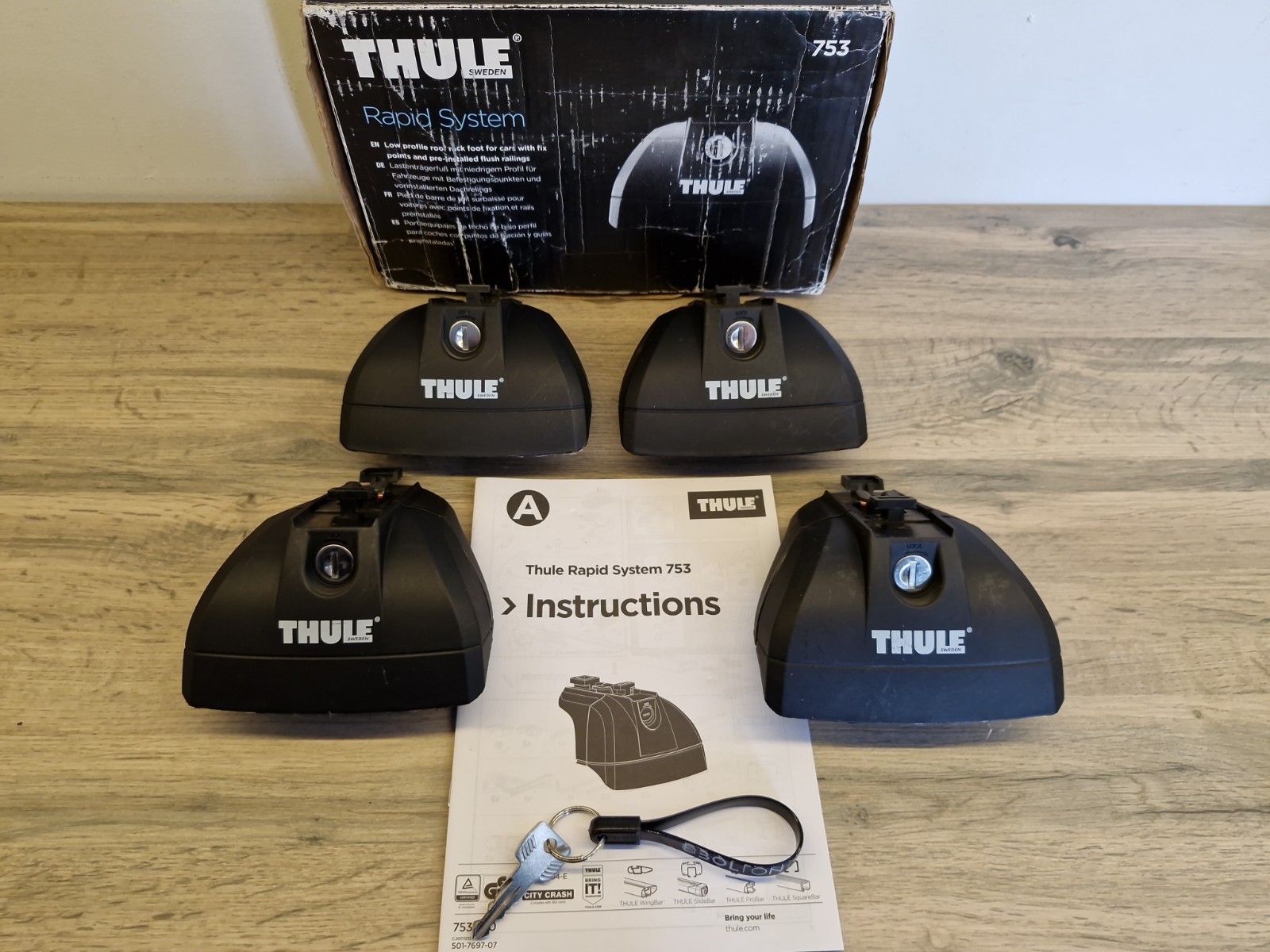 Thule 753 Rapid System Roof Rack Foot - Pack of 4