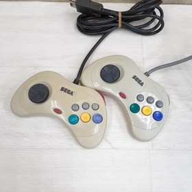 Sega Saturn console bundle with 2 controllers, 6 games & memoryJapan White