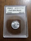 1944-S Accugrade Mercury Dime Vintage Old Holder