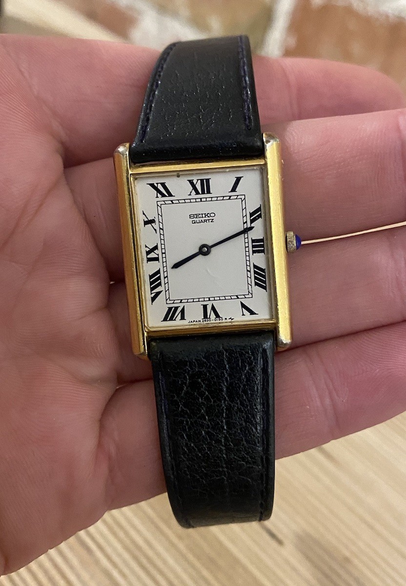 Men's JAPAN Vintage 1979 Watch SEIKO "Tank" 2620-5049
