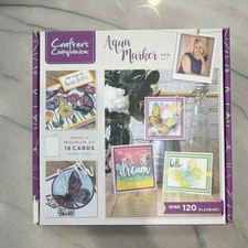 Crafter's Companion Aqua Marker Pen Kit Aqua Markers Stamps Card Blanks