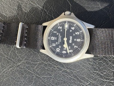 1990s Vintage Hamilton Khaki Quartz Date Watch 9821C | eBay