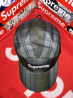 Supreme GORE-TEX Camp Cap Hat Olive Plaid | eBay