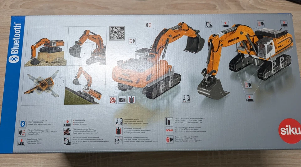 SIKU Control 6740 Liebherr R980 SME Raupenbagger Bluetooth mit Fernbedienung Neu - Bild 2 von 2