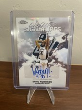 2025-26 Topps Chrome Refractor Auto David Robinson Sky-Write Signatures #SWS-DR