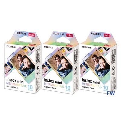 Fujifilm Instax Mini Mermaid Tail Film 3er Pack 30 Bilder Türkis 12 11 9 NEU OVP