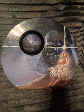 Star Wars Death Star Spinning Cookie Tin Darth Vader Luke Leia Metal Can