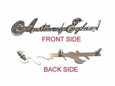 Austin of England Chrome Script Badge, austin part 4B6932 (REPLICA )