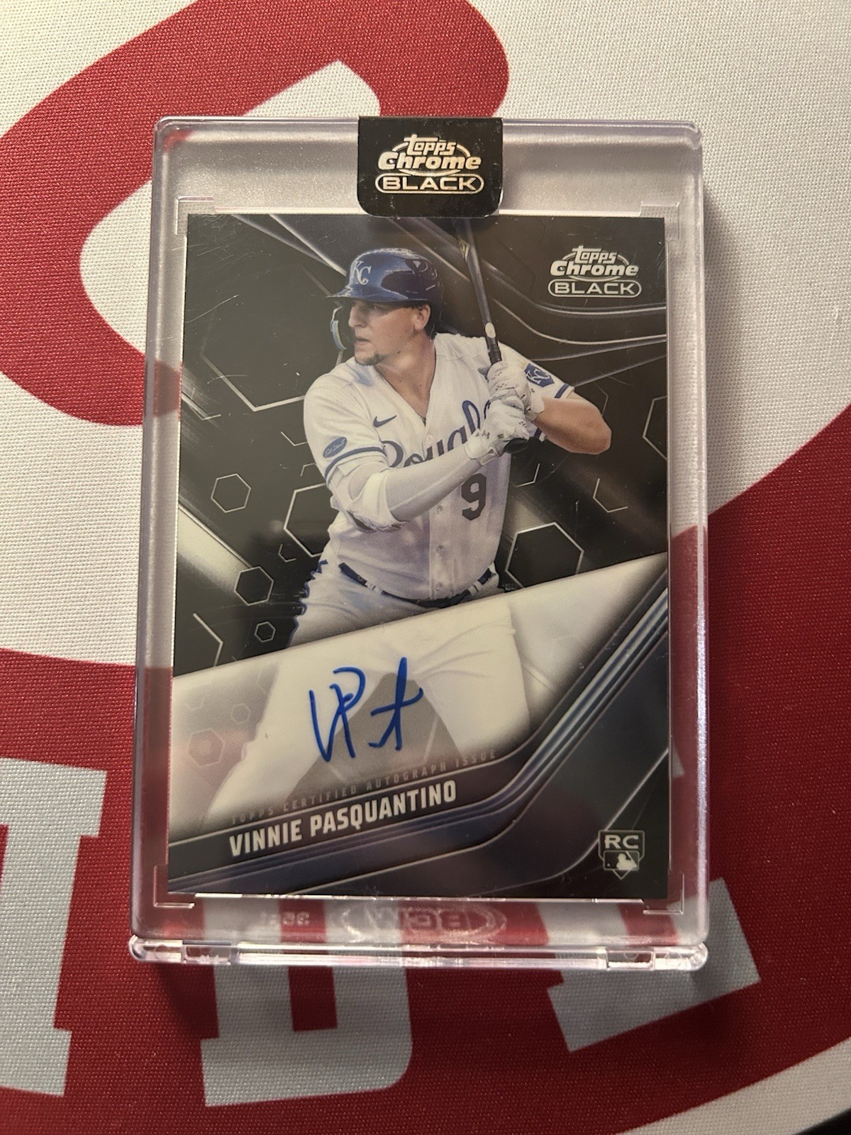 2023 Topps Chrome Black Autographs Vinnie Pasquantino #CBA-VP (AU, RC) Royals