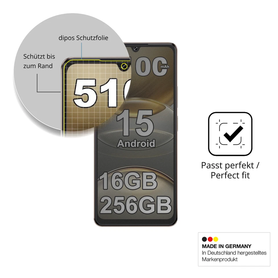 Protector de Pantalla para Cubot X100 Filtro de Privacidad Protección 4 Vías dipos Foto 4 de 4