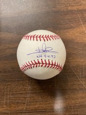 Jim Abbott Signed Ball w/ No Hitter Inscription 9.4.93 TRISTAR COA
