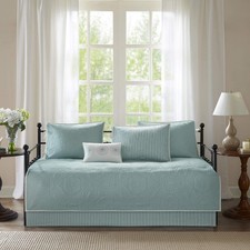 Daybed Cover Set - Trendy Design, All Season Luxury Bedding with Bedskirt, Ma...
