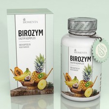 [415,03€/1Kg] BIOMENTA BIROZYM Enzym Komplex - 180 Kapseln - vegetarisch