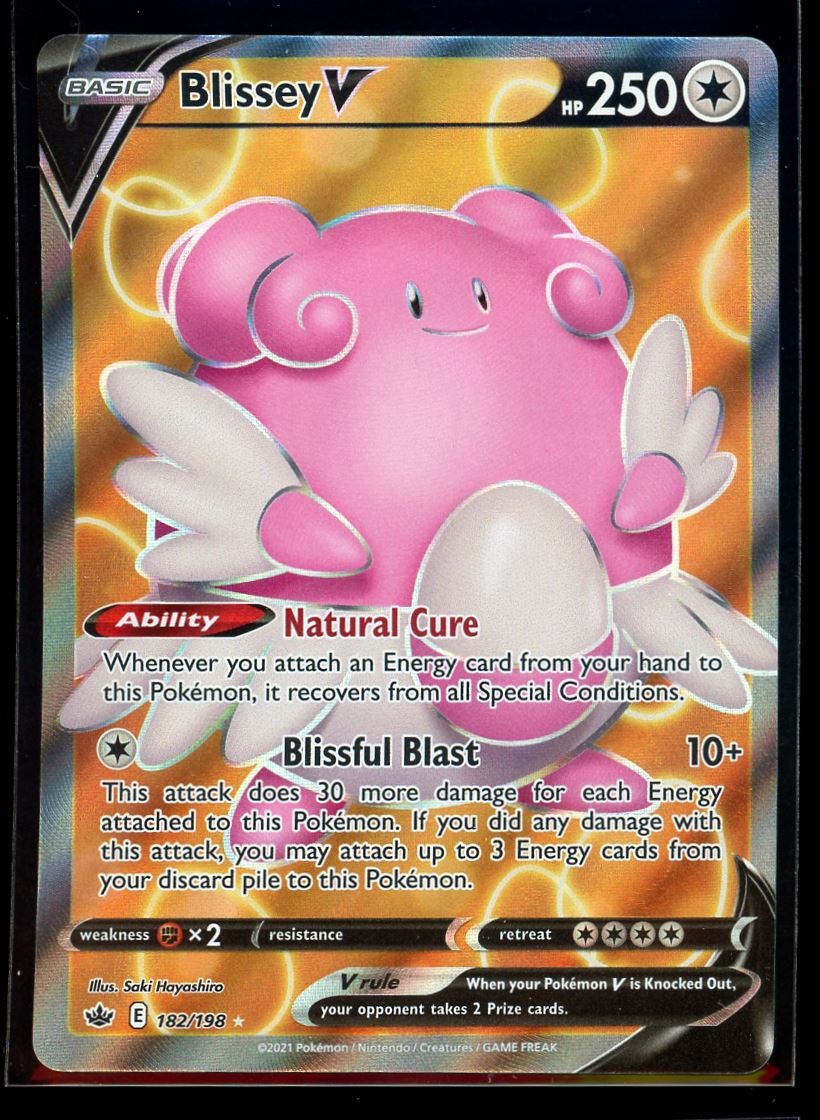 2021 Sword & Shield - Chilling Reign Blissey V #182 Full Art Holo Pokemon Card