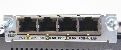 CISCO EHWIC-4ESG-P 4- port 10/100/1000 PoE SWITCHING INTERFACE Module 74-7180-01