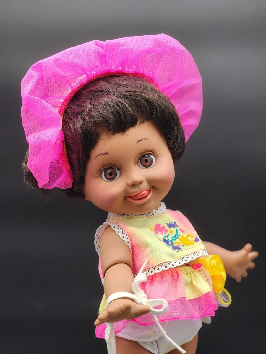 Vintage Galoob Baby Face Doll SO SURPRISED SUZIE Suzy 1990 avec accessoires supplémentaires - France